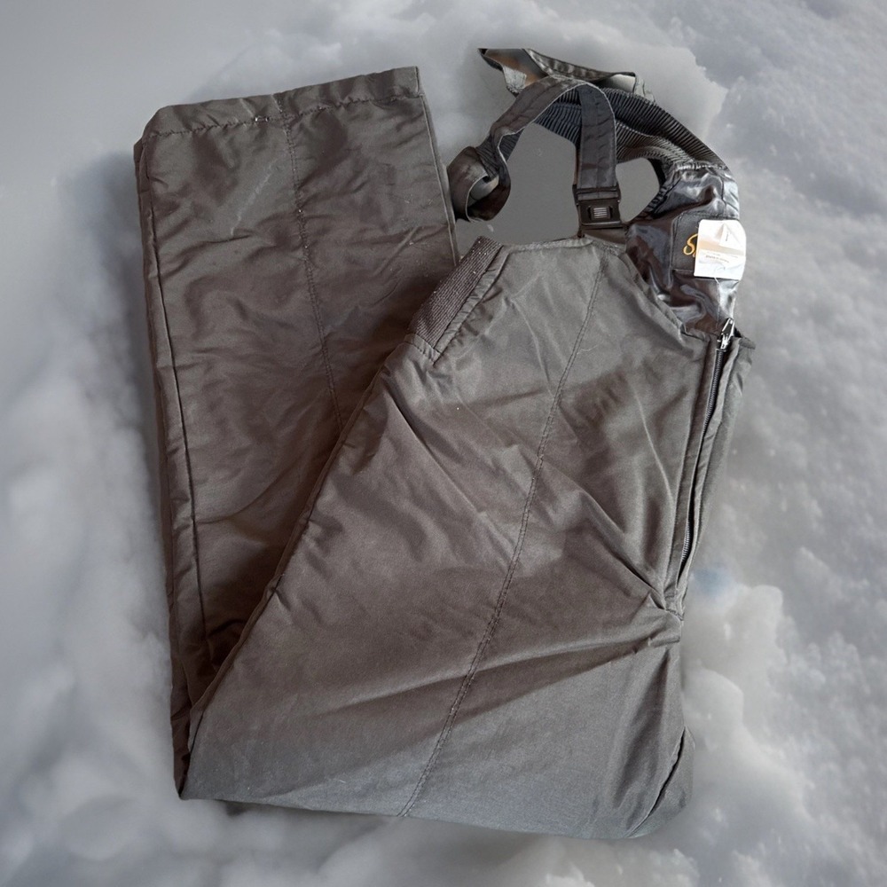 Sportcaster Kids M Black Snow Bib Ski‎ Pants Overalls Winter Snowboarding Skiing